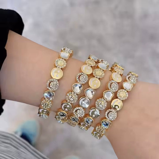 Happy Luxe Stack- Pink & Gold